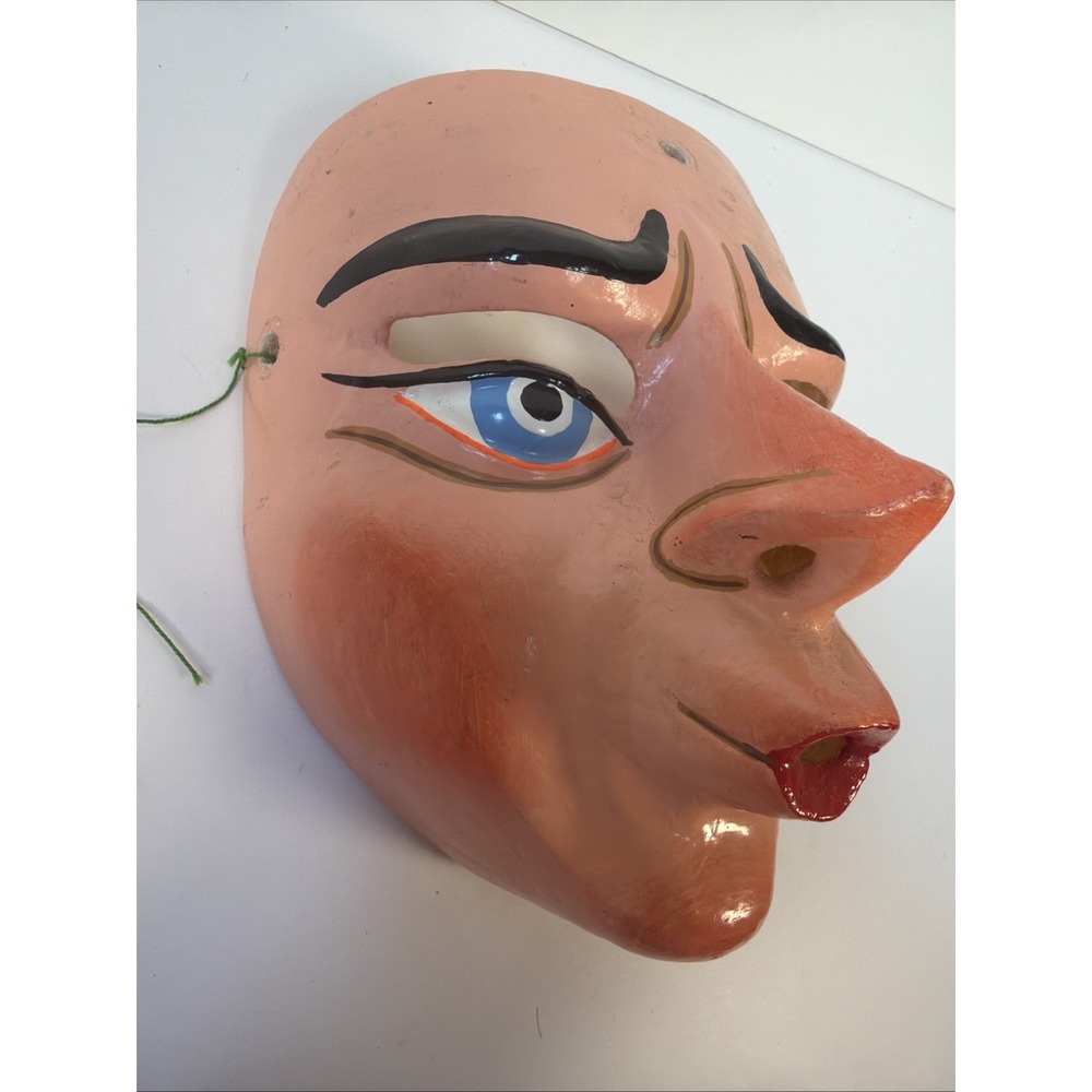 Vintage Mexican Wood Dance Mask Jim Olson Estate NHM LA Folk Art Guerrero - Picture 3 of 9